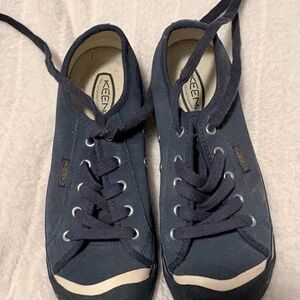 Keen Kids Navy Canvas Lace-Up Sneakers